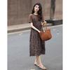 Demana Summer French A-Line T-Shirt Style Faux Two-Piece Dress