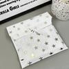 20Pcs 13*18cm Shiny Ins Silver Star Card Paper Bag Kpop Star Photo Card Selling Card DIY Girl Gift Packing Paper Pocket