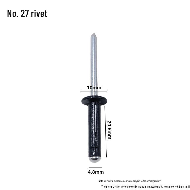 Universal Car Side Window Speaker Rivet - Iron Aluminum Three-Pronged Pull-Through Flowering Design