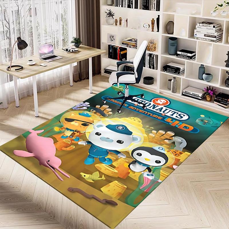 Octonauts Adventure Underwater World Carpet For Playroom Bedroom Living Room Sofa Home Decorkids Game Area Rug Nonslip Floor Mat