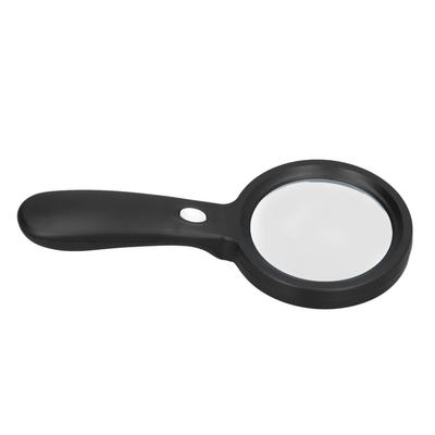 LED Lupe Schwarz Rund 10x Handlupe mit Licht für Büro Schule Outdoor Zuhause
