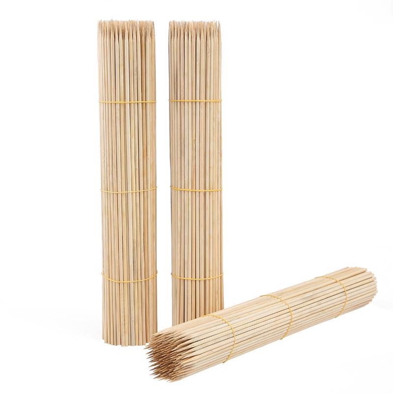Bamboo Skewers: 4.0mm X 28/30/35/40/45cm for BBQ, Marshmallows, Tanghulu, and Sugar Art.