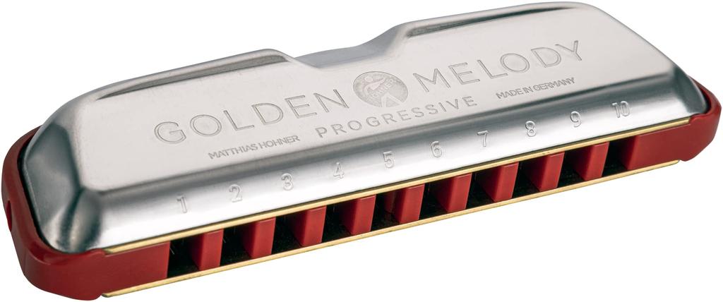 HOHNER Golden Melody Progressive 10-hole harmonica in B