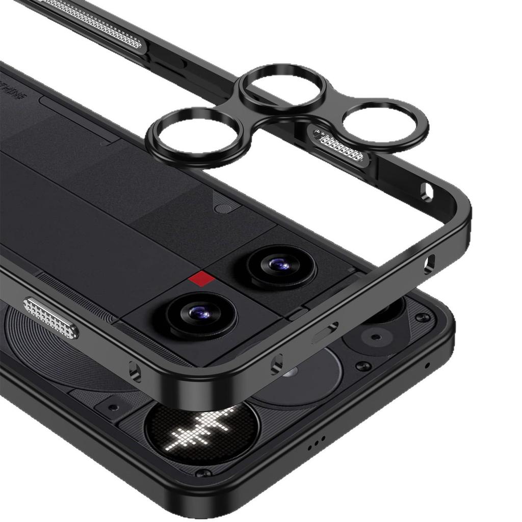 Cross-Border Compatible Phone3/3A/3A Pro Metal Lens Frame Seahorse Buckle Case