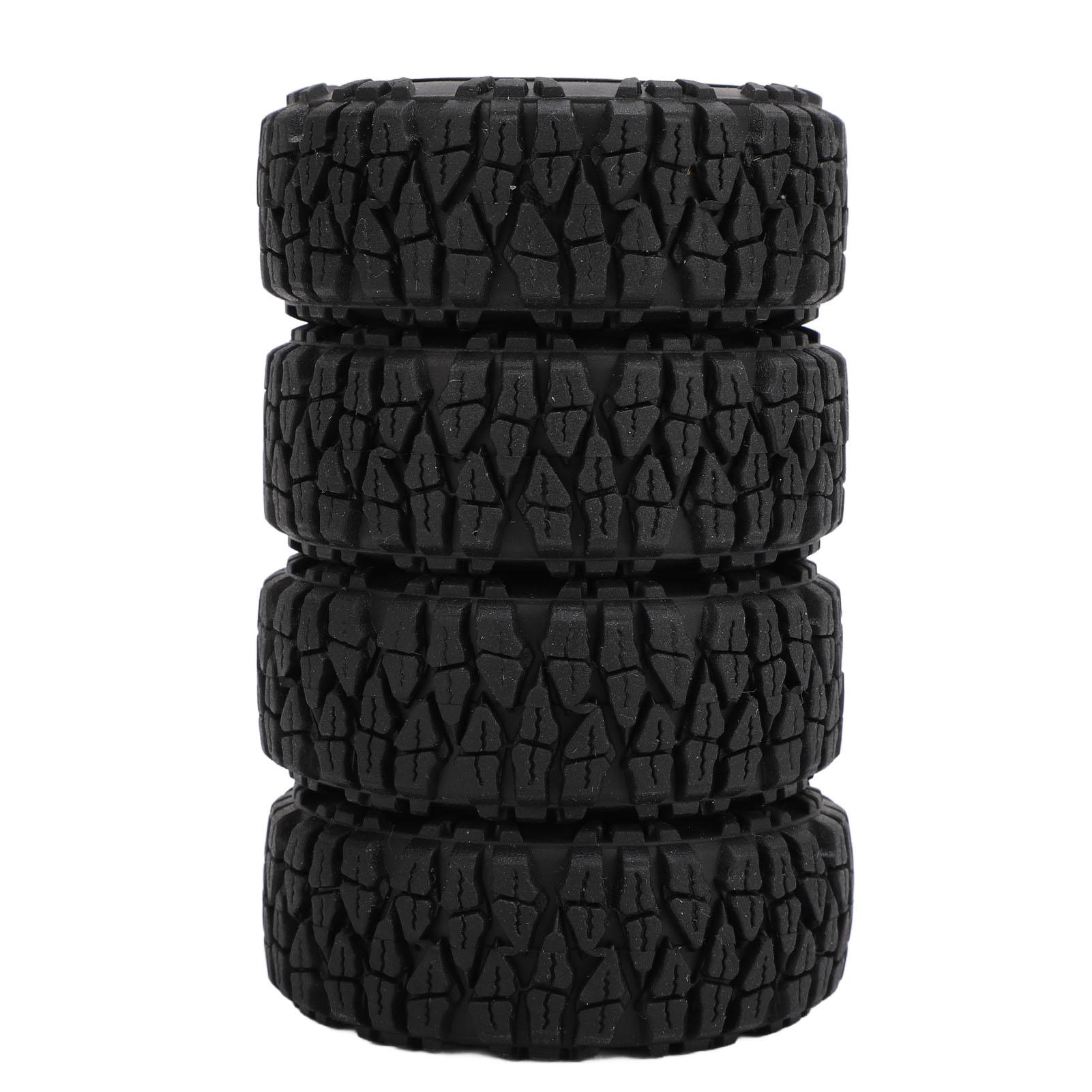 

4 шт. 1.0 дюймові Маленькі RC Колеса Шини Алюмінієвий Сплав Сумісні RC Колеса для Лазіння Шини для 118