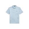 Polo Solid Color Button Short Sleeve Polo Shirt Men Tops Blue 710860392-001