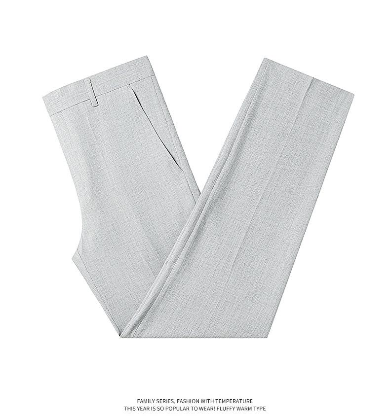 2026 Men's High-Grade Mulberry Silk Wool Formal Business Trousers