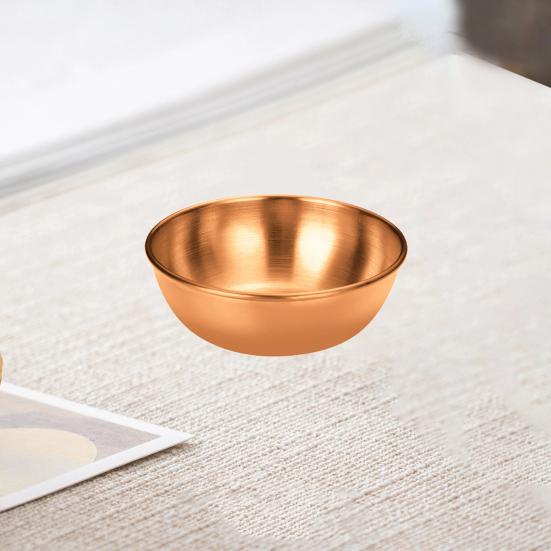 Stainless Steel Sauce Dish Dipping Bowls for Spices Snacks Mini Prep Bowls