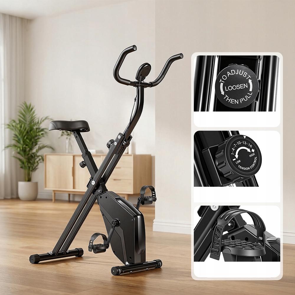 Magnetic Bike Quiet YZJ-508-DZ Folding Exercise Stationary Adjustment 120kg LCD