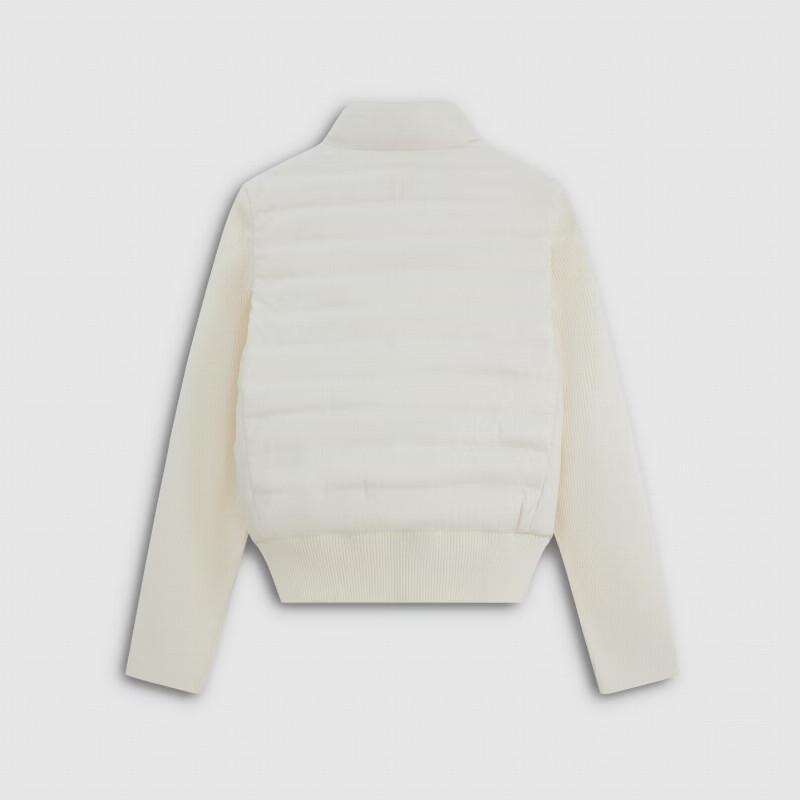 Gap Women's Stand-Collar Knit-Panel Puffer Jacket