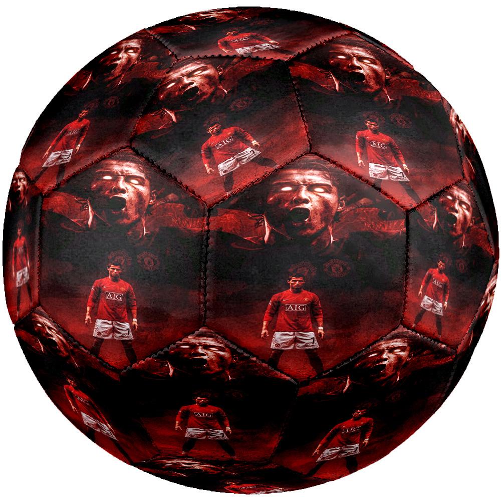 Ronaldos Goldener Moment Größe 5 Fußball Maschinengenäht Indoor/Outdoor Universeller Fußball Einzigartiges Geschenk für Fußballliebhaber
