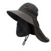 Sunscreen men's summer fishing hat face cover bucket hat UV protection sun hat outdoor sun protection hat