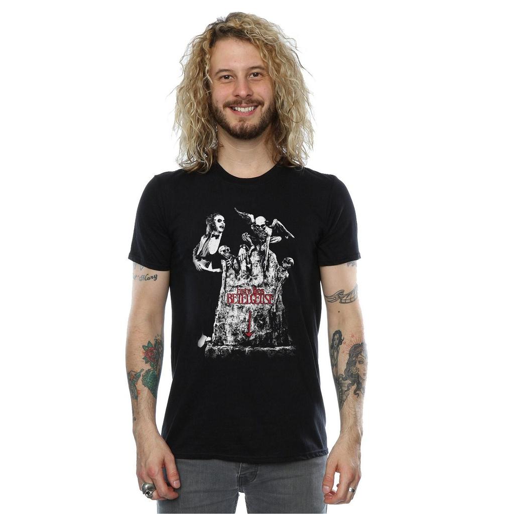 Beetlejuice Herren-T-Shirt „Friedhofspose“.