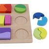 Wooden Geometry Puzzle Kids Early Educational Toy Set