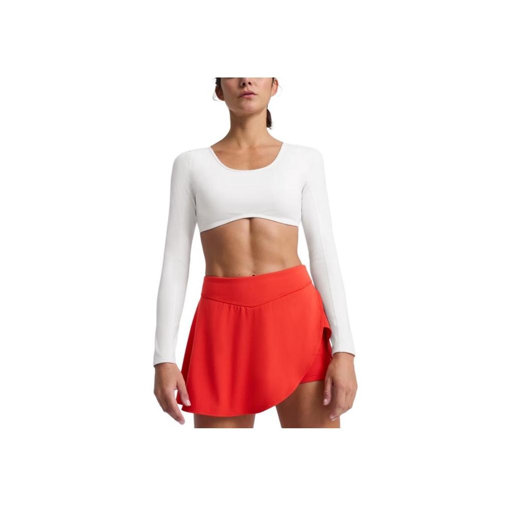 Puma X Συνεργασία Pamela Reif Φθ/Χειμ 24 Άνετο Μοντέρνο Ευέλικτο Μακρυμάνικο Κοντό Τοπ Γυναικεία τοπ Λευκό 526818-02