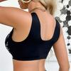 Reggiseno Senza Cuciture Donna Push Up Bralette Intimo Senza Ferretto Lingerie Femminile Moda Reggiseni con Motivo a Lettere