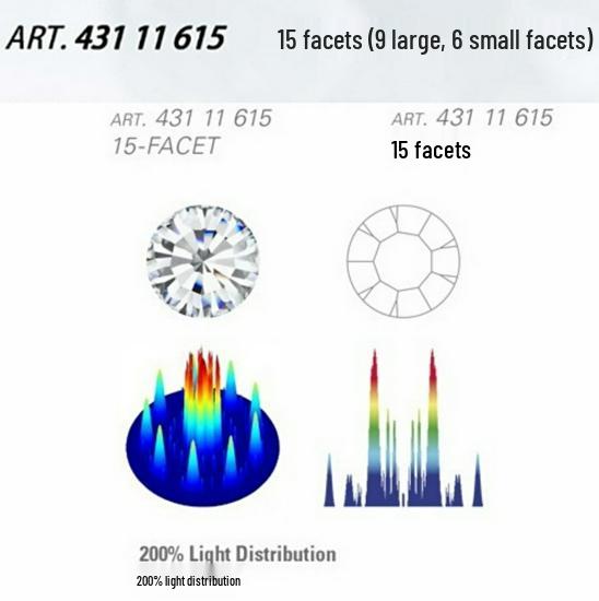 Czech Preciosa Claw Rhinestones Gold Base, PP24/31, 3mm/4mm, 20 Pieces