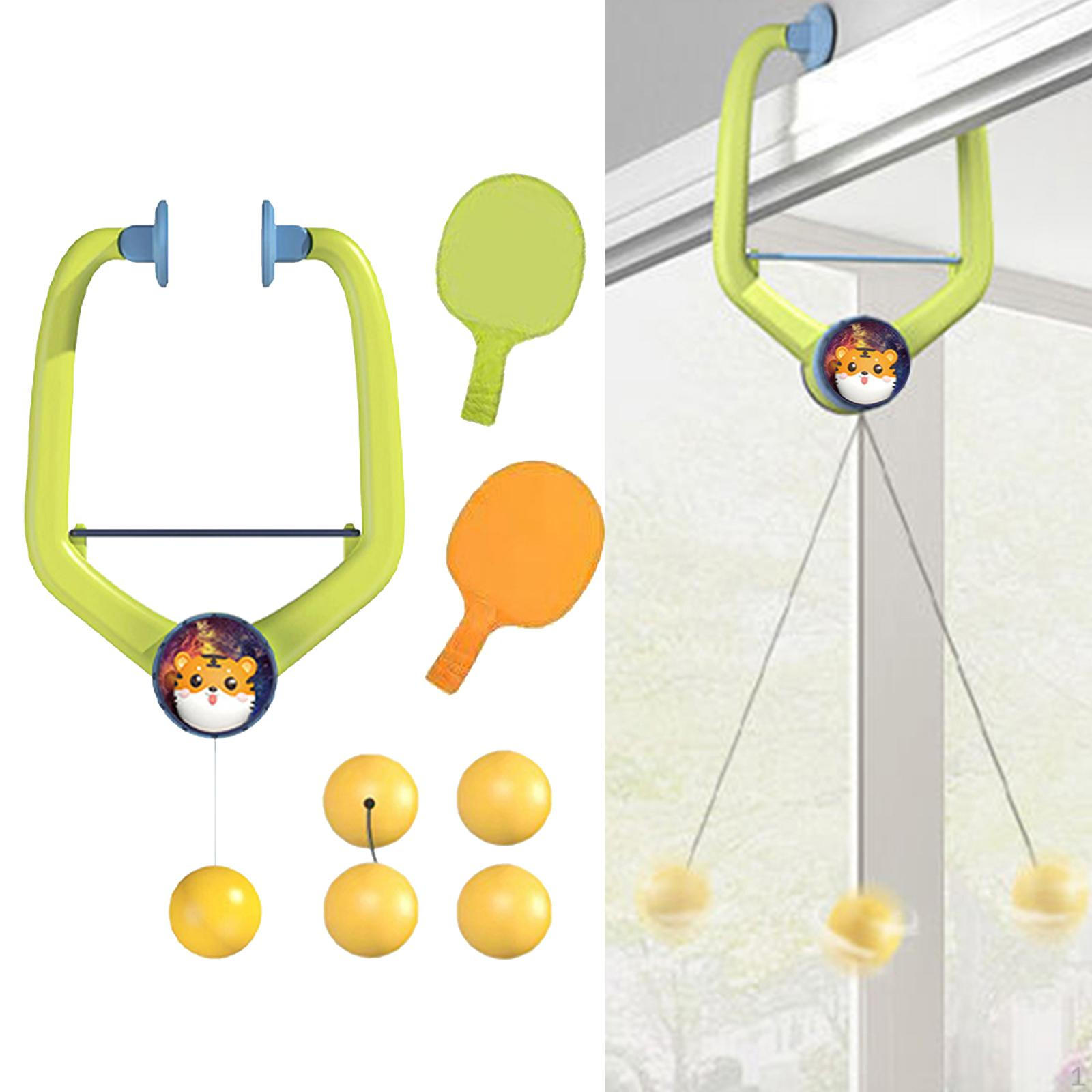 

Компактный набор для пинг-понга для детей и начинающих — легко носить с собой шарики-лопасти Solid Rackets 4Balls