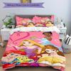 3pcs set Disney Princess1pc of quilt cover+2pcs of pillowcase, no core, print bedding, All Seasons Bedroom Setting016