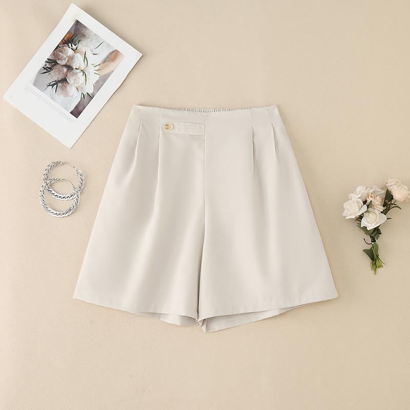 

ZANZEA Женские повседневные свободные летние шорты с эластичной резинкой на талии S белый