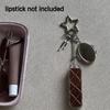 Metal Net Pocket Lipstick Bag Keyring Portable Lip Balm Keyring Holder Lipsticks Protective Cover Mirror Keyring Bag Charm Decor