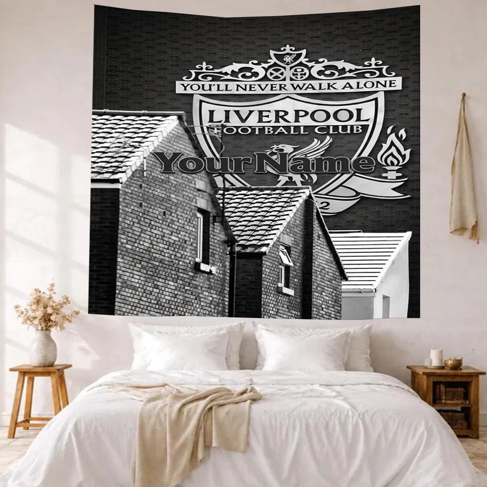 Liverpool Custom Your Name Wall Decor Tapestry Art For Pet Memorial Birthdaywedding Party Backdrop Family Gift