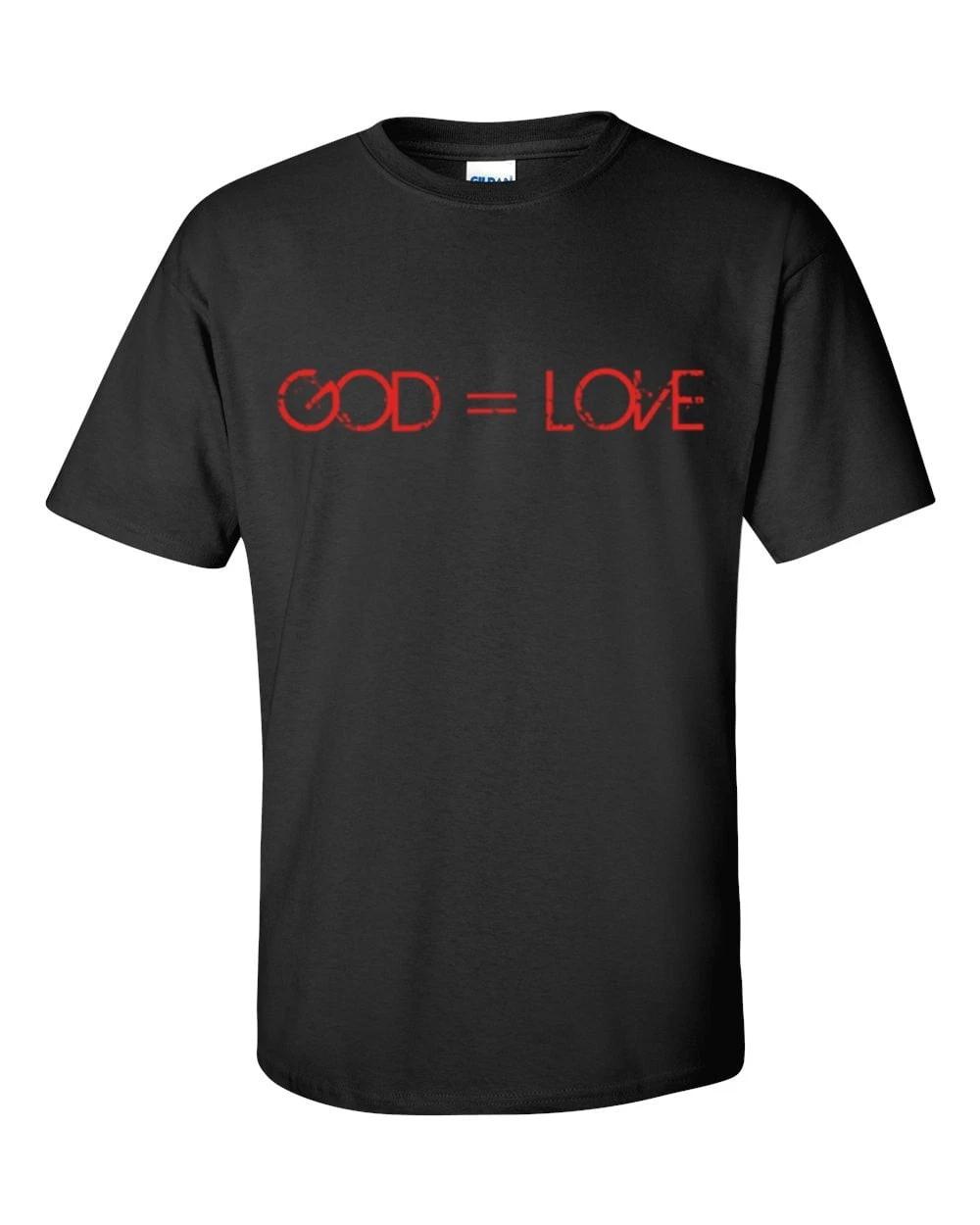 Trenz Shirt Company God=Love Christian Unisex Short Sleeve T-Shirt 2XL