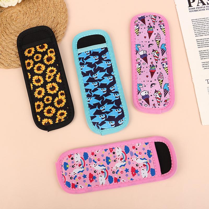 Popsicle Holders Bags Ice Pop Sleeves Neoprene Insulation Cover For Yogurt Tubes Freezer Juice Bars Colorful Insulator Sleeves