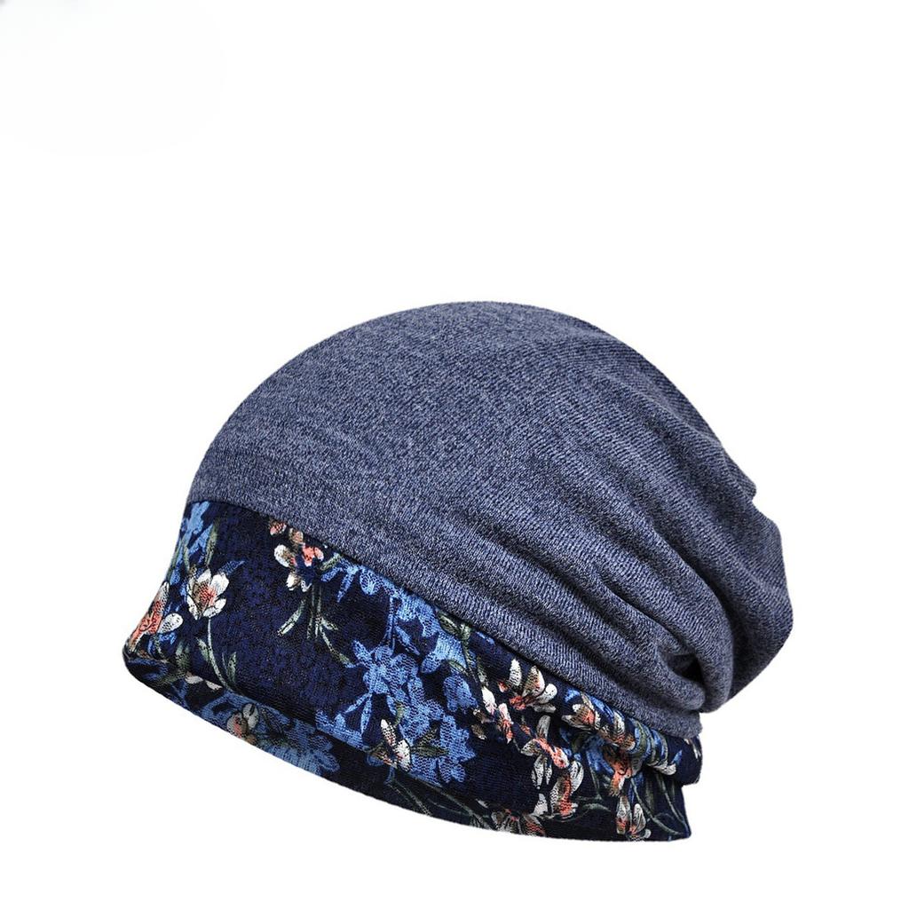 Hat Women'S Winter Original Design Lace Color Matching Fashion Versatile Anti-Warm Pullover Hat