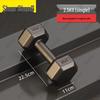 Hexagonal Anti-Roll Rubber Coated Dumbbells