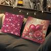 Art Valentines Day Pillow Case Removable Washable Cushion Cover – All-Season Soft Linen