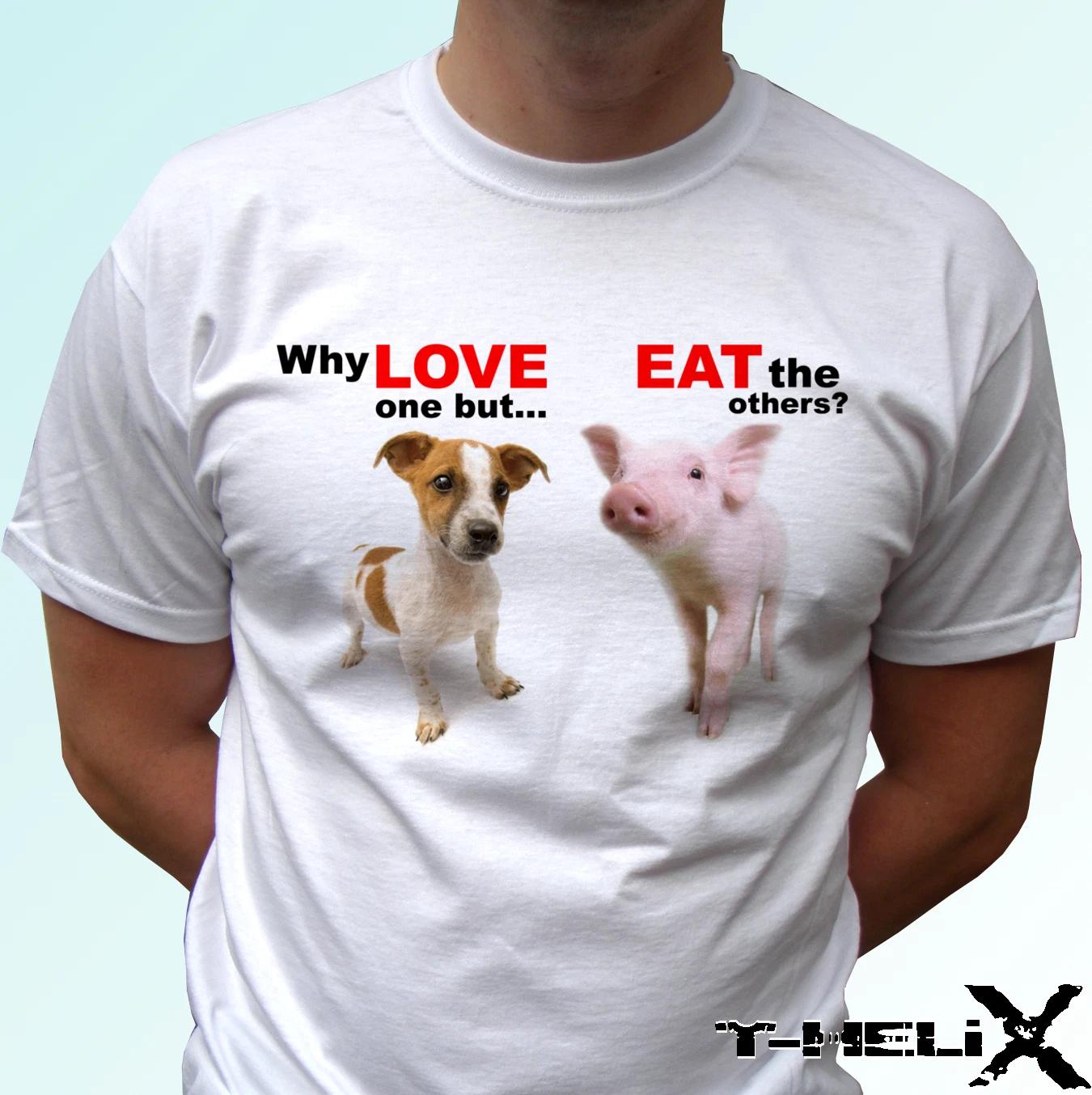 

Vegan vegetarian white kids boys T-Shirt top tee veggie design Love animals - all sizes 160