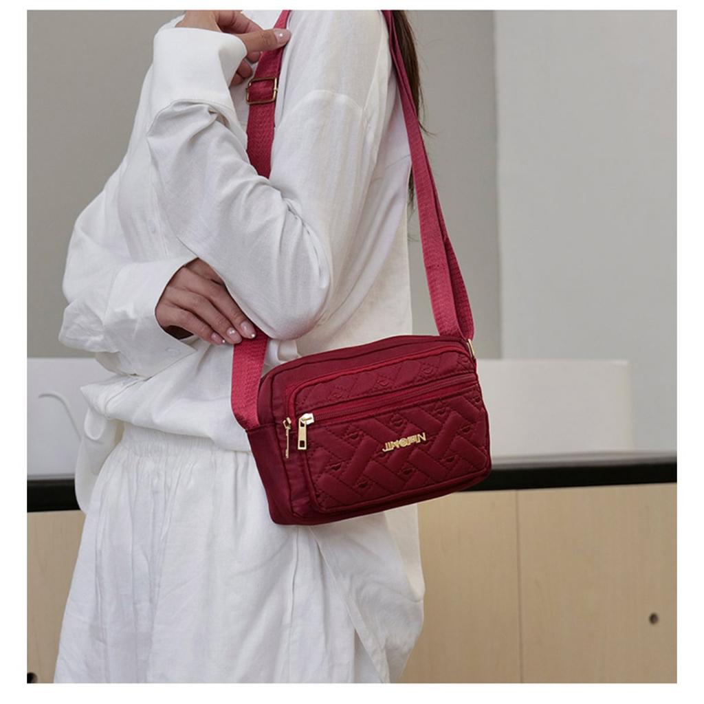 Unisex Casual Shoulder Bag - Adjustable Shoulder Strap, Multi Compartment Design, Portable and Lightweight, Suitable for Daily Commuting and Travel