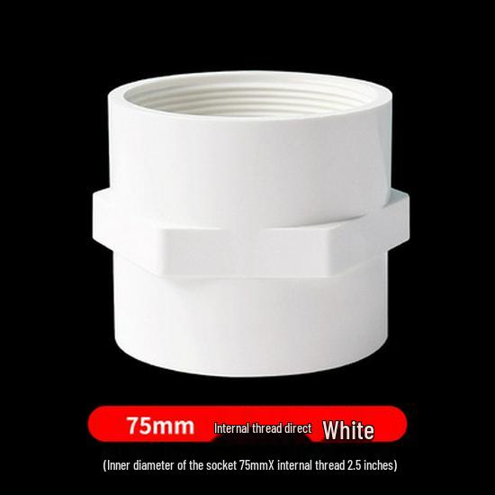 PVC Female Thread Straight Through Connector (Sizes: 20-110)