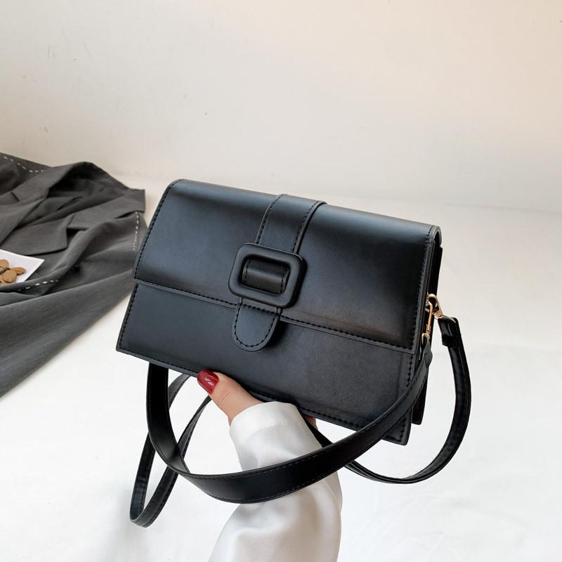 Fashionable Korean Style Small Square Bag For Women With Unique Vintage Charm In Multiple Colors чёрный