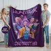 K-POP D-Demon-Hunters Custom Blanket With Your Name For Office Home Camping Nap Leisure Blankets Birthday Gifts For Girls