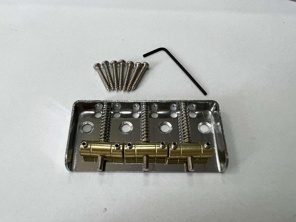TL Electric Guitar Tremolo System & Half Bridge, Gold/Silver Finish, Accessories