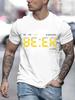 It Is Beer Time T Shirt for Men Vintage T-Shirt O- Neck Classic Man Clothes Oversize Tops Fashion Harajuku Mens Summer Clothing