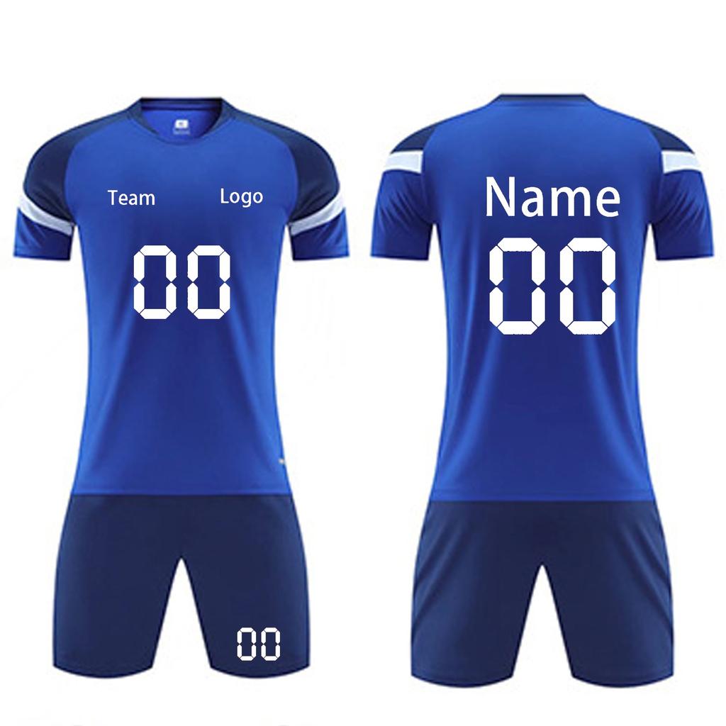 Men's Breathable Quick-Dry Soccer Jersey and Shorts Set Athletic Training Sportswear for Football Enthusiasts