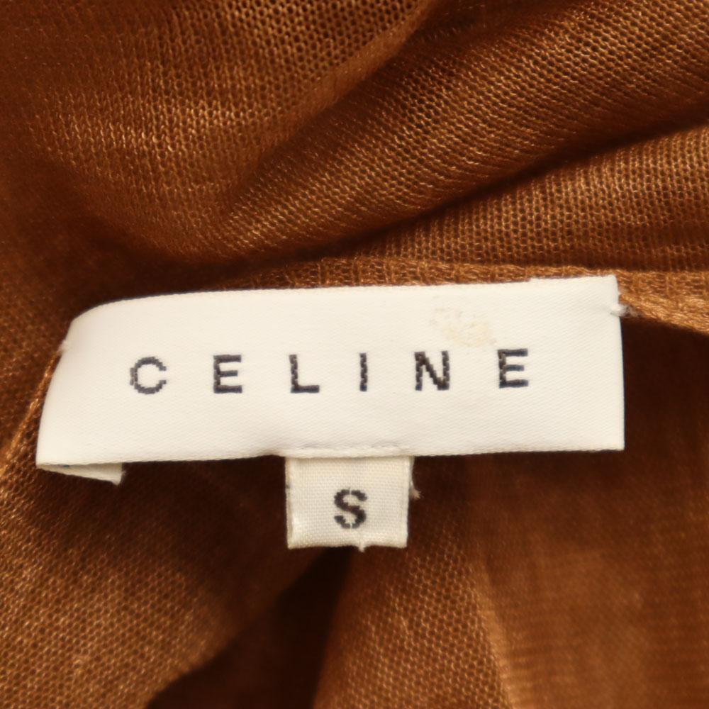 CELINE Long sleeve race Cut S Orange Women Used