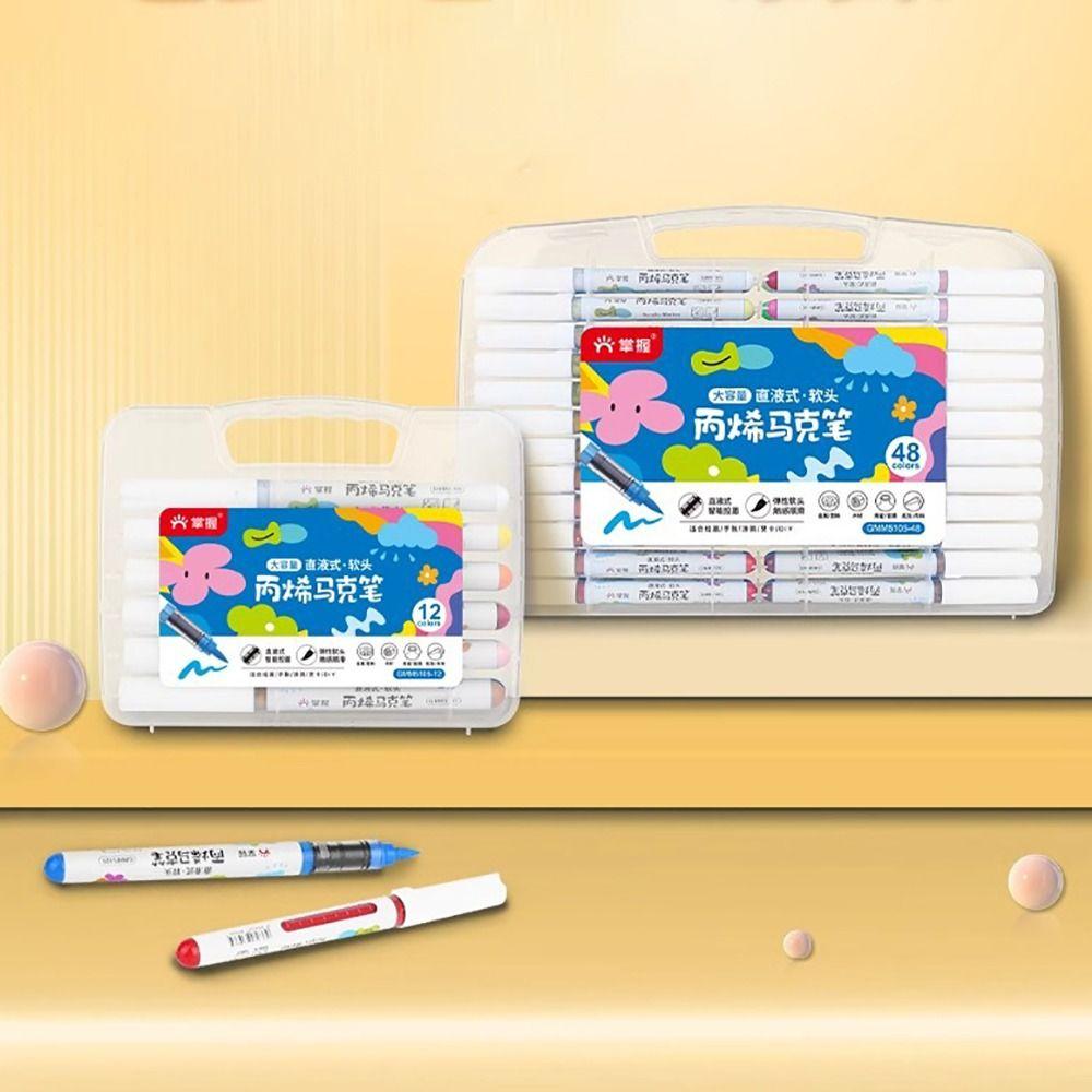 Soft Tip Acrylic Marker Straight Liquid Art Watercolor Pen Professional Colour Pen  Graffiti