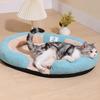 Pet House Bed Four Seasons Cat Dog Bed Warm Removable Cover Washable Pet Shelter Oval Opening Pet Nest Indoor Outdoor Pet Mat