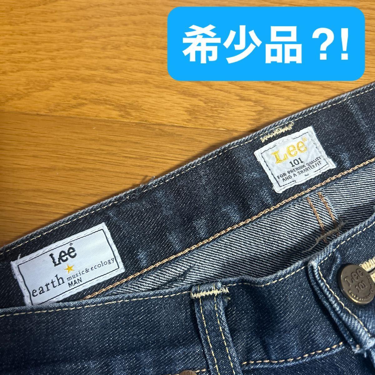 Lee 101 collaboration earth music&ecology denim jeans straight men s slim 30 inches