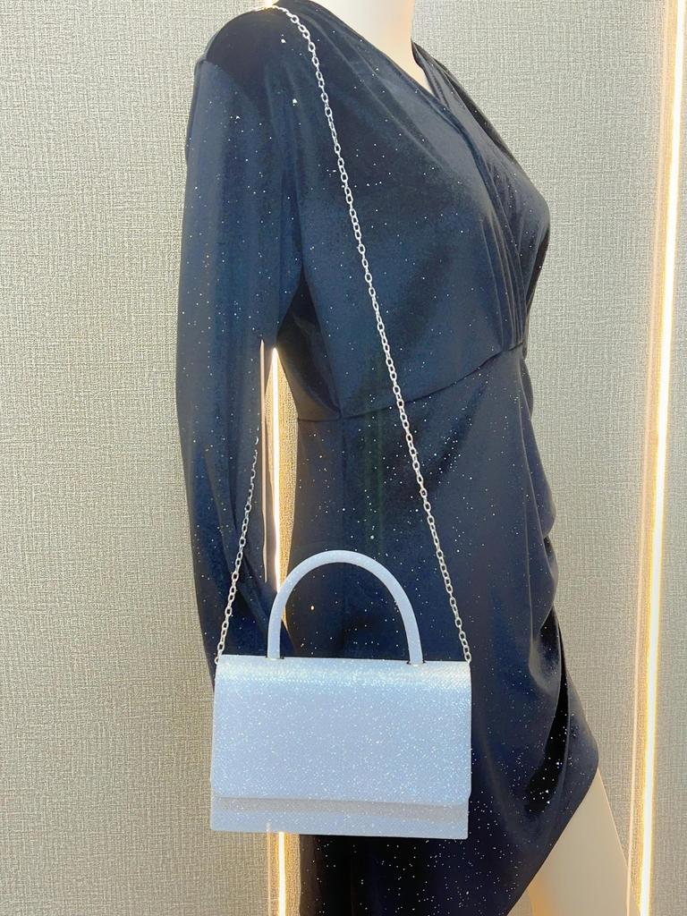 French Evening Crossbody Handbag: Elegant Small Square Party Shoulder Bag