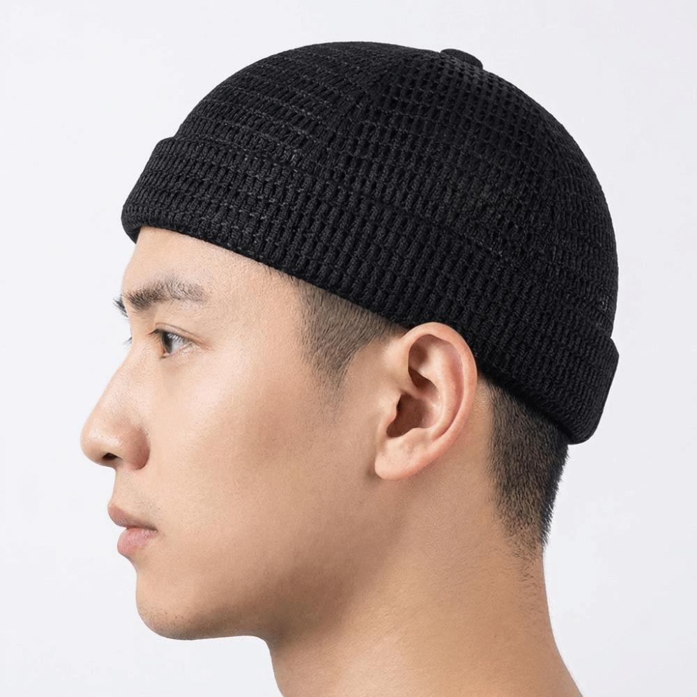 Verstellbarer atmungsaktiver Netzhut Ultra-leichte Mützen Mode Schirmlose Melonenmütze Streetwear