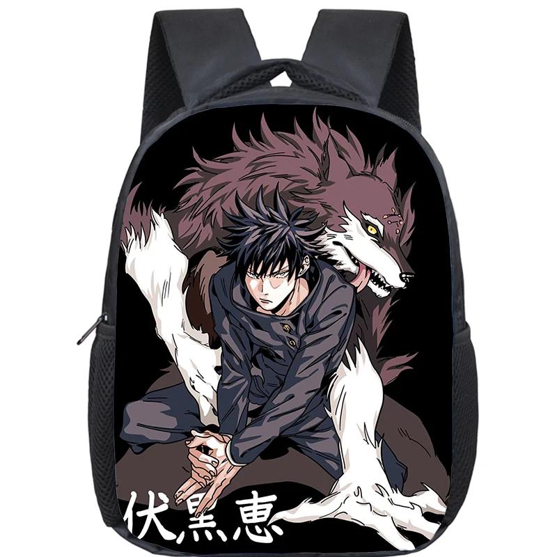 Anime Jujutsu Kaisen Backpack Boys Girls Kindergarten Book Bag Children School Bags Manga Gojo Satoru Yuji Itadori Backpack Gift