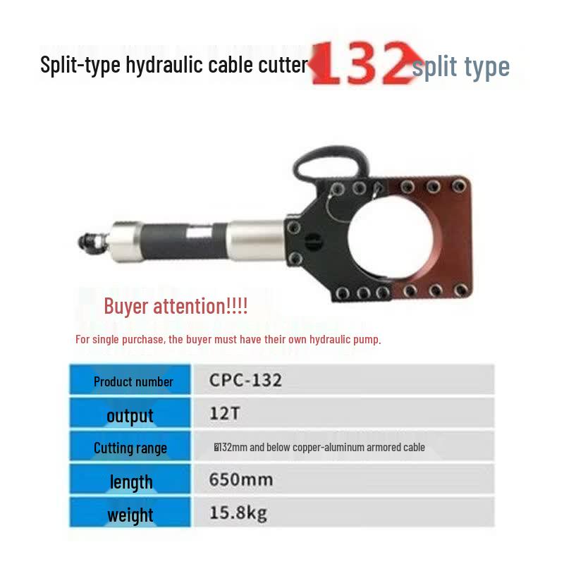 YunDuo Hydraulic Split Cable Cutter 130mm