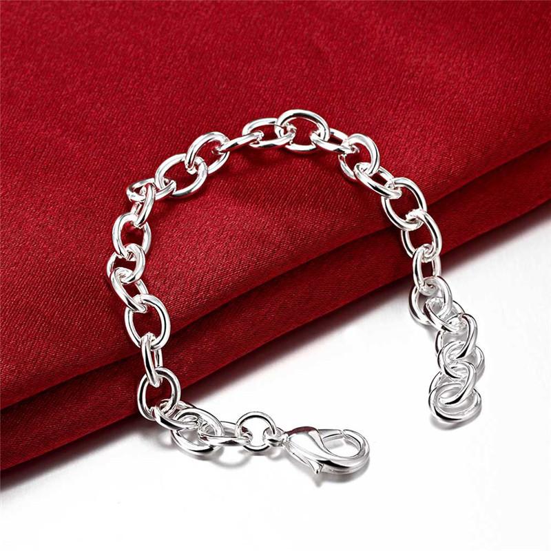 Copper Plating O-Shaped Link Chain Bracelet For Men& Women Simple Versatile Copper Color Unisex Jewelry For Lovers
