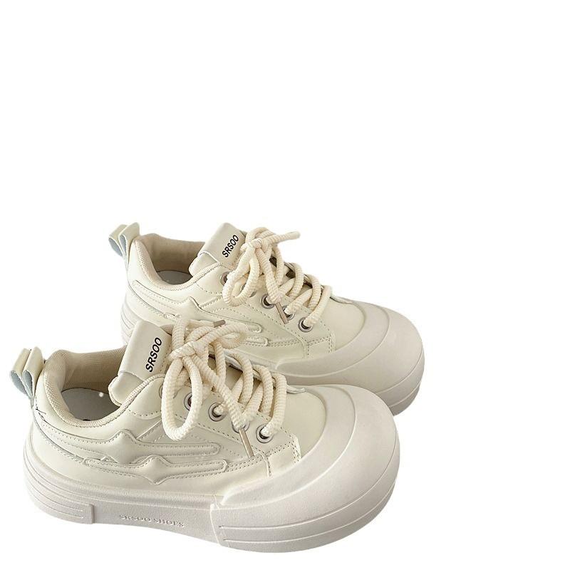 Ugly Cute Big Head Shoes for Women Ins New Sports and Leisure Versatile College Thick Sole Height Increase