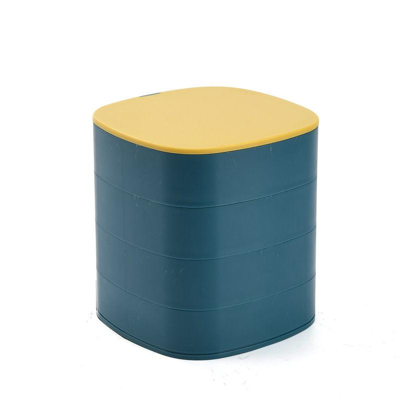 Rotating Jewelry Storage Box Multi-functional High-end Exquisite Ear Stud Necklace Storage Box